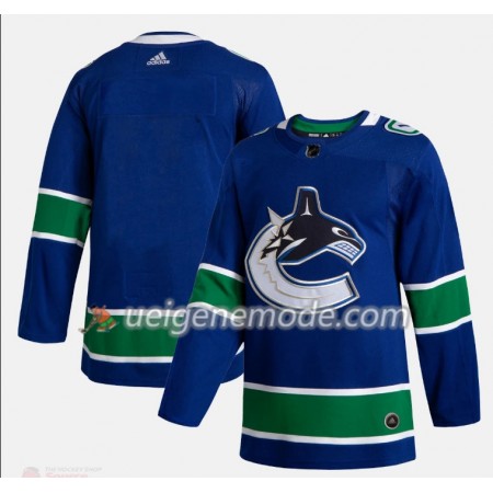 Herren Eishockey Vancouver Canucks Trikot Blank Adidas 2019-2020 Blau Authentic